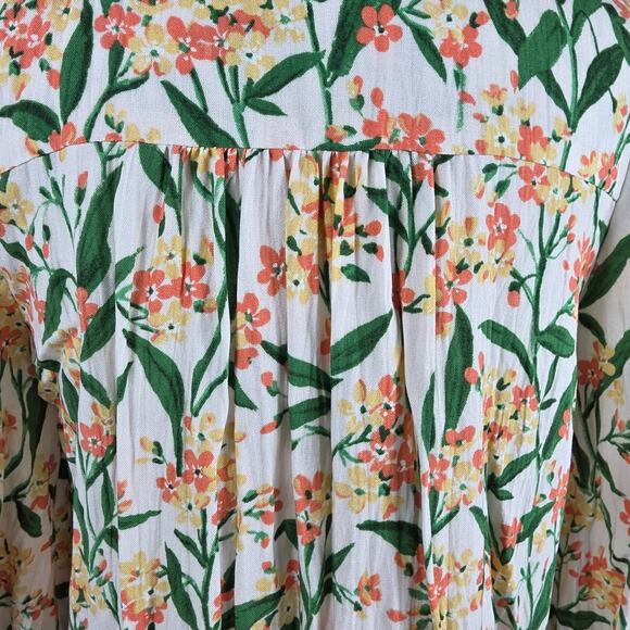 Pomander Place Dress Women XS Floral Long Sleeve Tiered Boho Cottagecore Indie - Picture 7 of 11